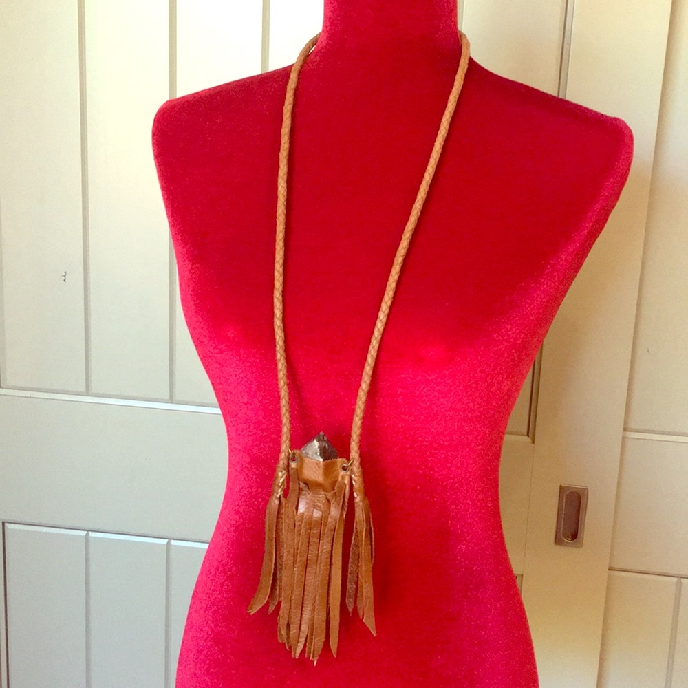 FP Medicine bag with crystal 27" necklace